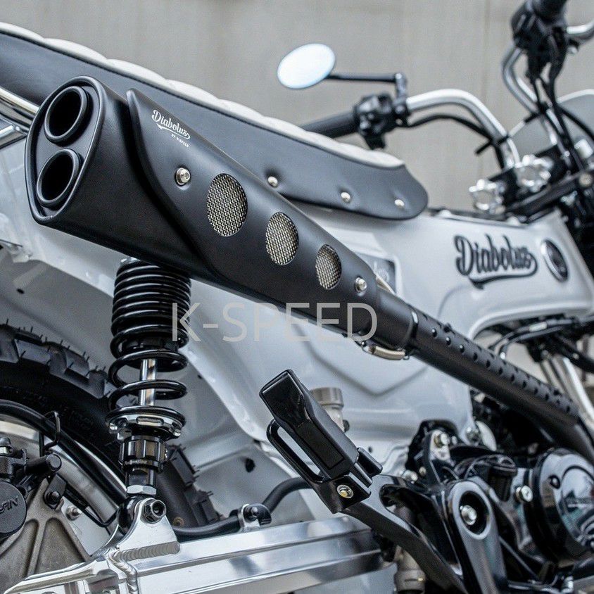 ホンダ ダックス125 フルエキゾーストマフラー レトロスタイル 