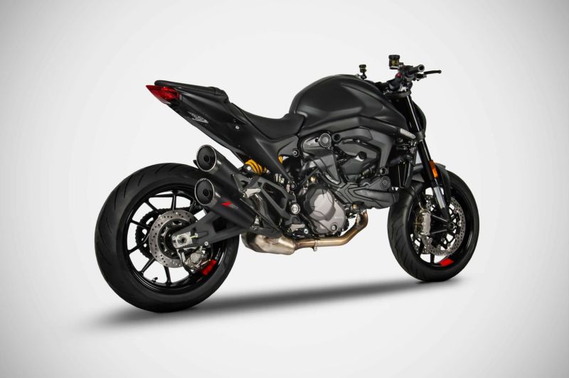 DUCATI モンスター937 21- ブラック/カーボン スリップオンマフラー レーシング仕様 ZARD | バイクカスタムパーツ専門店  モトパーツ(MOTO PARTS)