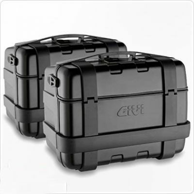 ジビ(GIVI) MONOKEY TREKKER アルミ蓋ケース TRK46B左右2個セット