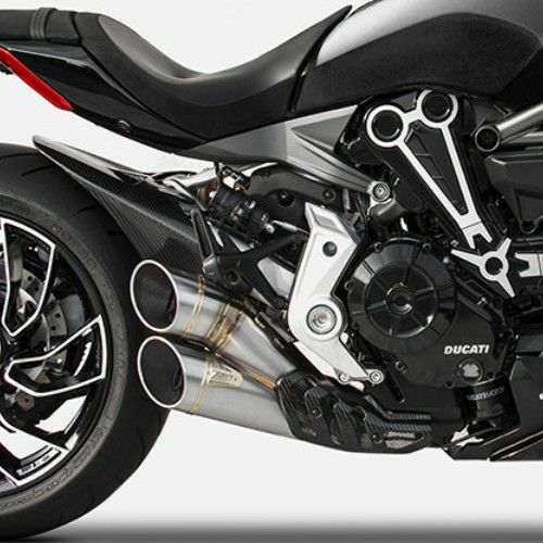 DUCATI Xディアベル スリップオンマフラー サテン レース用 ZARD 