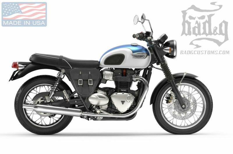 SALE】トライアンフ ボンネビルT100/T120 サイドカバーバック 本革 