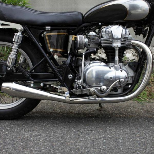 カワサキ W650/400 69トランペット フルエキ MID モーターロック 