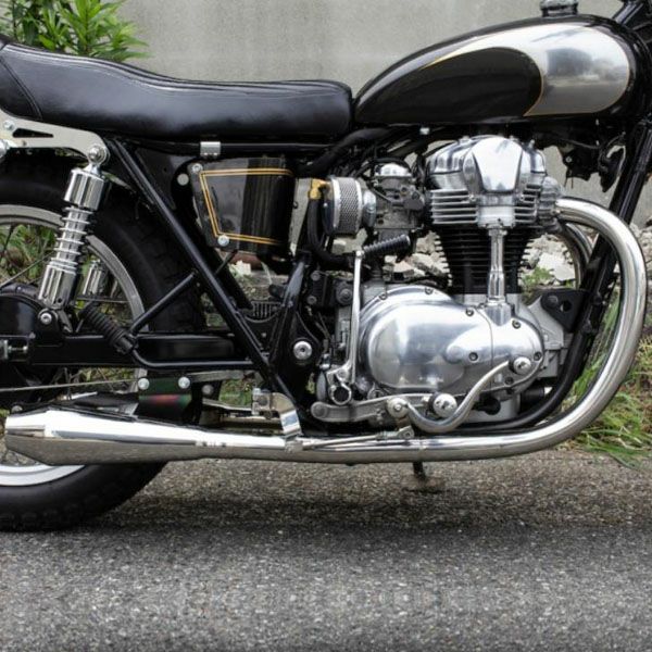 カワサキ W650/400 69トランペット フルエキ MID モーターロック 