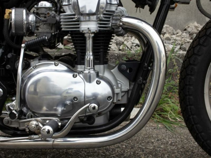 カワサキ W650/400 STDメガホン ミドル フルエキ MID モーター