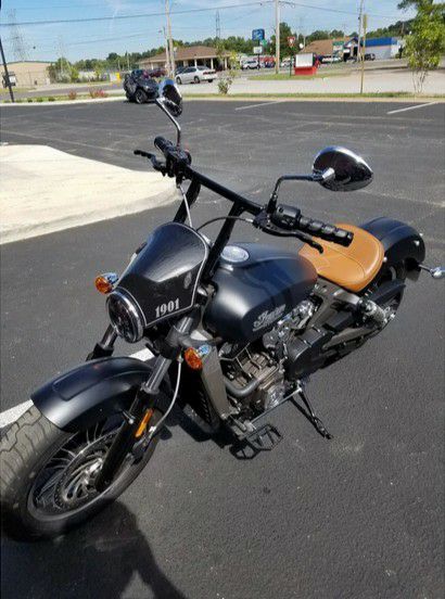 インディアン スカウトシリーズ ハンドルバー Titus 8インチ グロス