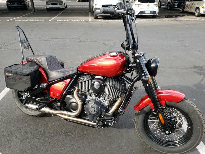 バイク インディアンに装着してたマフラー インディアン チーフシリーズ 2-1 フルエキゾーストマフラー Havok