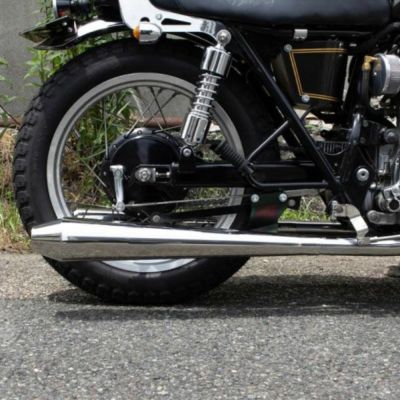 W400/W650 GANGオリジナルショート菅マフラー | ギャングパーツe