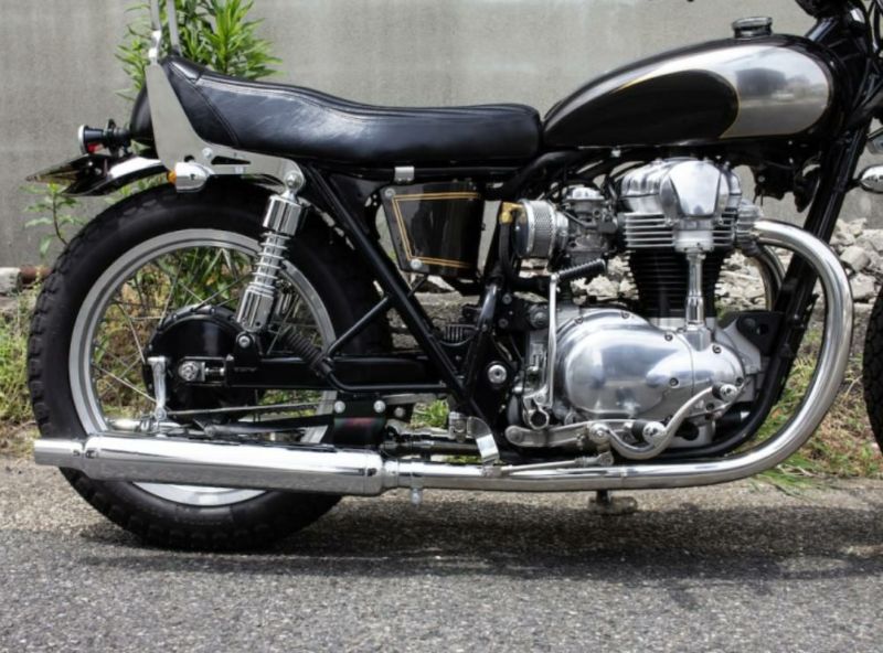 カワサキ W650/400ヴィンテージマフラー フルエキ LOW モーターロック | バイクカスタムパーツ専門店 モトパーツ(MOTO PARTS)