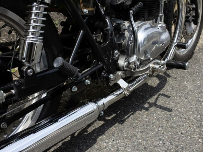 カワサキ W650/400ヴィンテージマフラー フルエキ LOW モーター