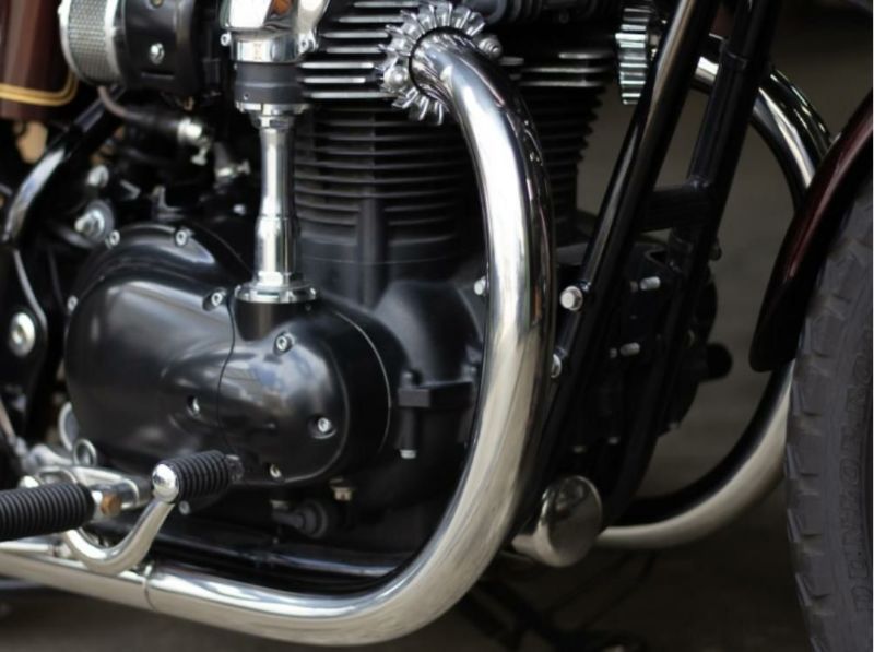 カワサキ W800 STDメガホン ミドル フルエキ MID モーターロック