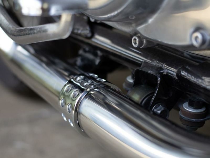 ヤマハ SR400 69メガホン フルエキ ダウン FI車 モーターロック