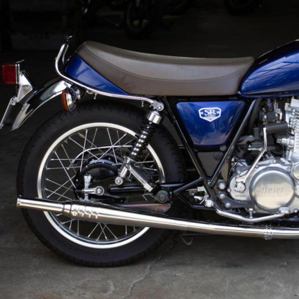 よっちさま専用！！ SR400 モーターロック　トランペットマフラー ヤマハ SR400/500 2%er トランペットマフラー フルエキ ダウン