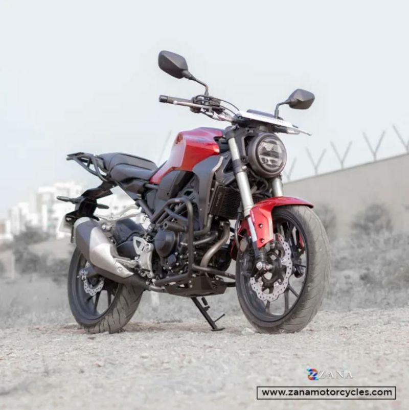 ホンダ CB250R/300R ラジエーターガード アルミハニカム ブラック ZANA