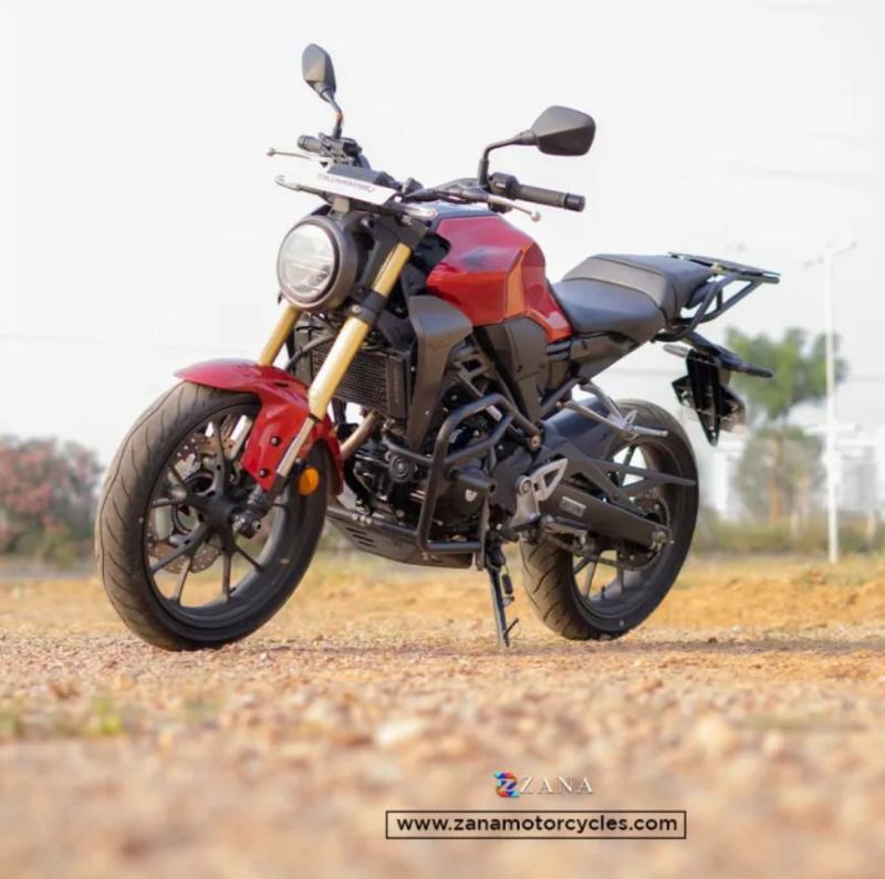 ホンダ CB250R/300R スキッドガード アルミ製 ブラック ZANA