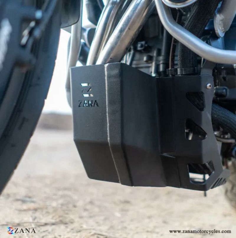 ホンダ NX400/500 スキッドガード アルミ製 ブラック ZANA
