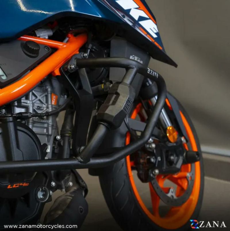 KTM DUKE 390 クラッシュガード スライダーパック付き ブラック ZANA