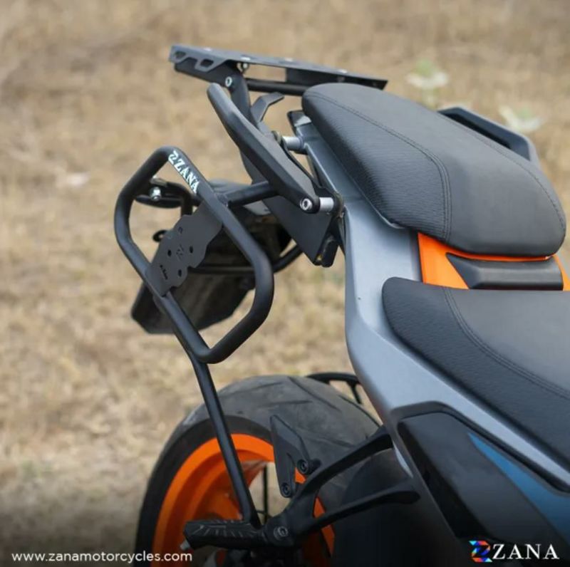 KTM DUKE 250/390 サドルバッグサポート 補強入り ブラック ZANA