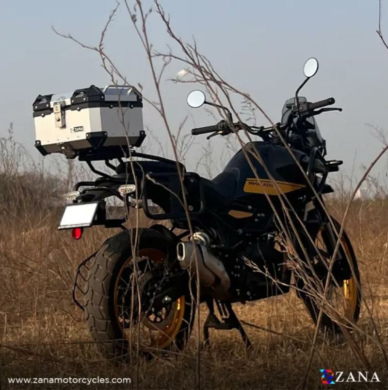 汎用 35 リットル アルミトップケース L-フラット シルバー ZANA