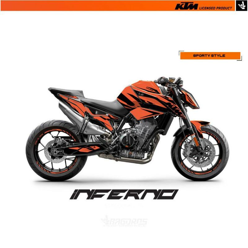 KTM デューク 790/890 ステッカーキット INFERNO BAGOROS(バゴロス) | バイクカスタムパーツ専門店 モトパーツ(MOTO  PARTS)