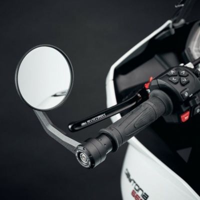 トライアンフ デイトナ660 バーエンドミラー ブラック 左右