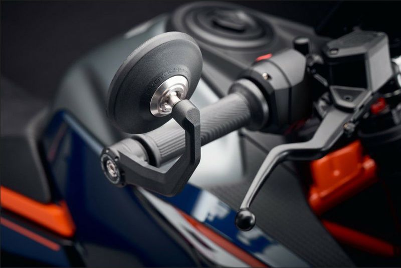 KTM 390DUKE 24- バーエンドミラー ブラック エボテック