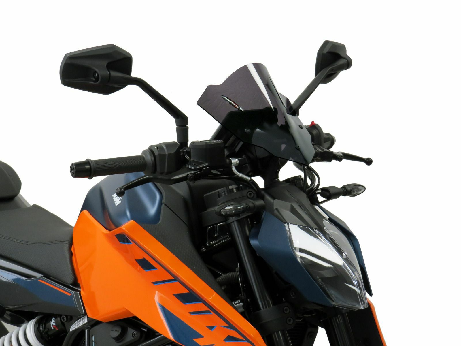 KTM 125/250/390 DUKE 24- スクリーン 230mm ライトスモーク パワー