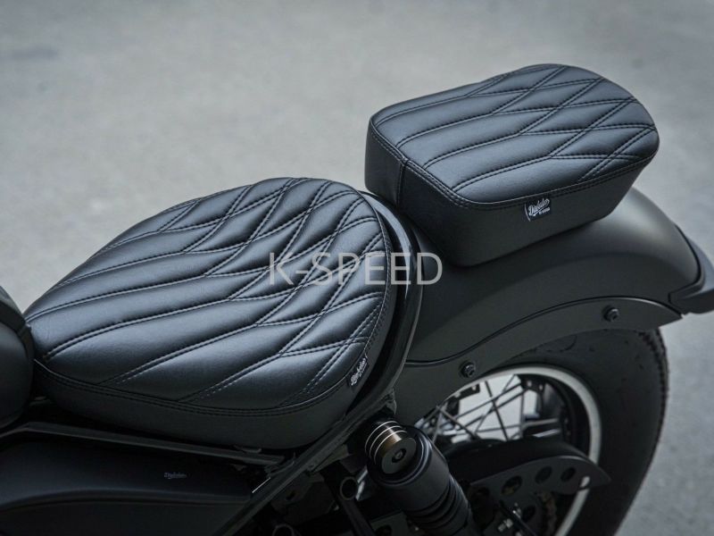 ホンダ レブル250シート K-SPEED Diabolus製 レブル250/500 ダブルシート Diabolus ミックスパターン
