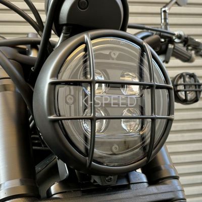 レブル250/300/500 バーエンドミラー ブラックアーマー K-SPEED