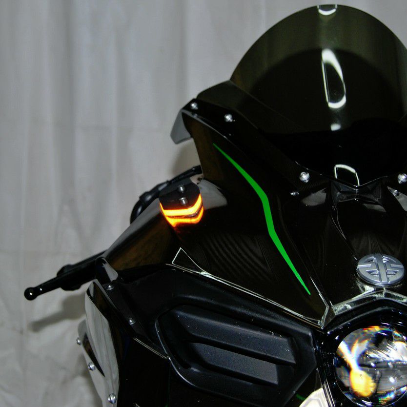 H2 フロントウインカー ミラーブロックオフ NRC | バイクカスタム
