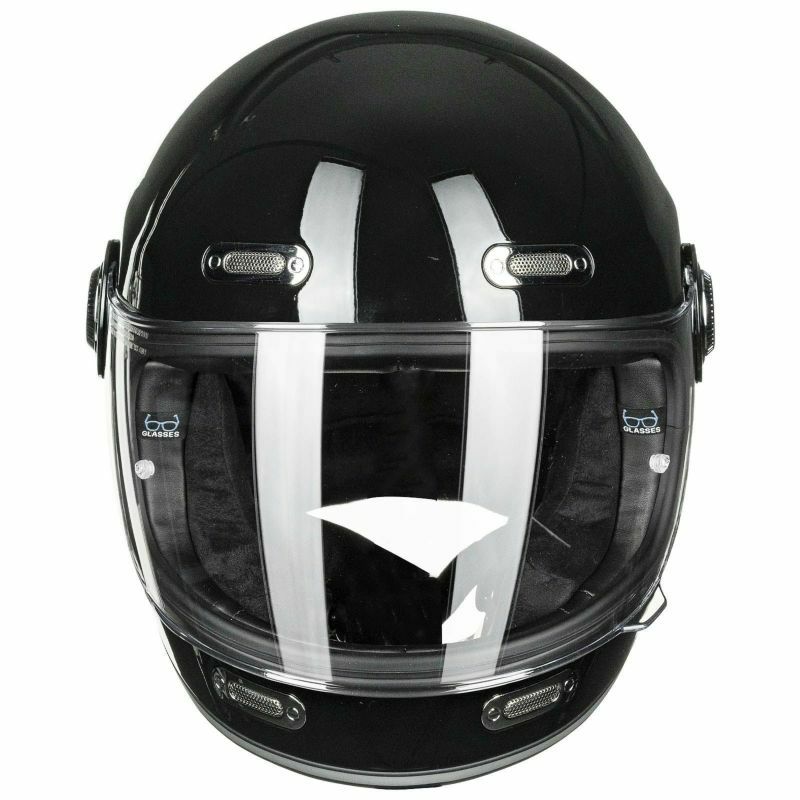 McHal フルフェイスヘルメット ブラック M McHAL MACH 02 APOLLO Full Face Helmet GROSS BLACK XS/マック