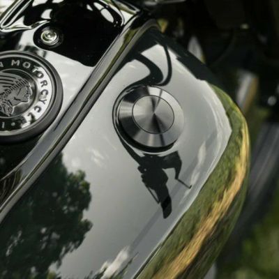 インディアン チーフ ポップアップ タンクキャップ ブラック キラー