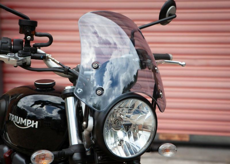 スクランブラーXC/XE 1200 フロントアルミスクリーン シルバー