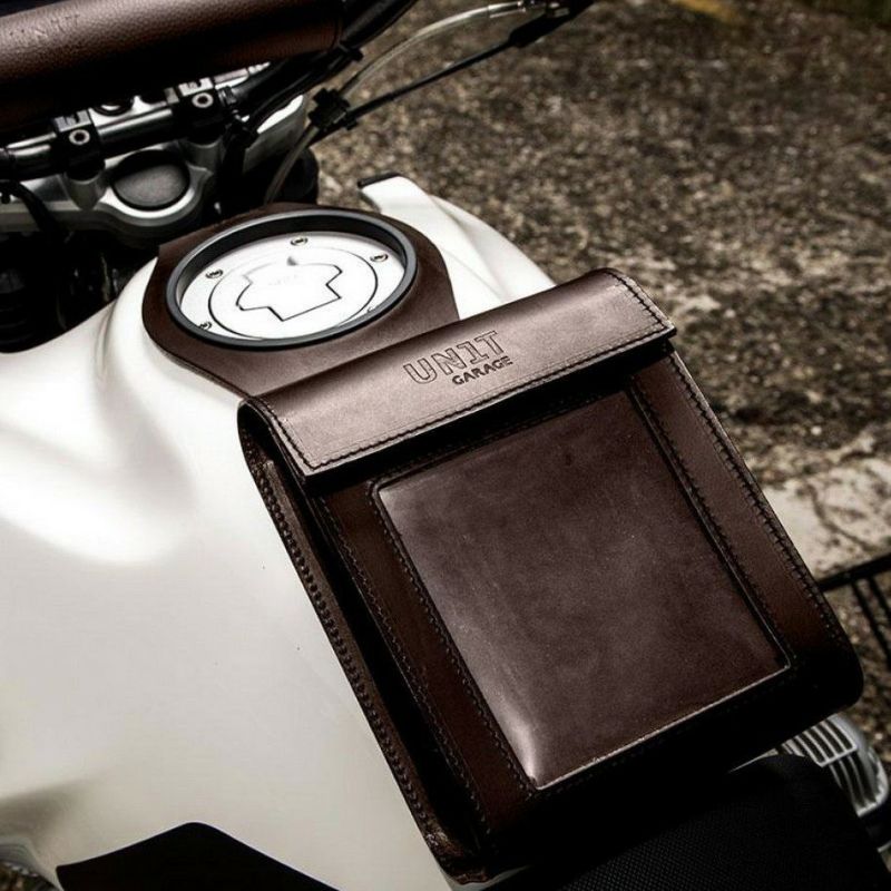 UNIT GARAGE タンクバッグ レザー ブラウン | バイクカスタム