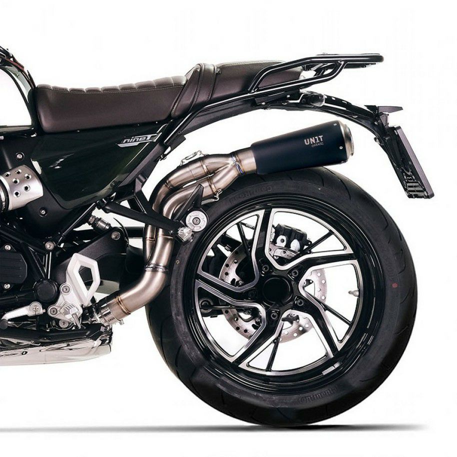 BMW R12/R12nineT スリップオンマフラー ハイパイプ チタン ブラック E 