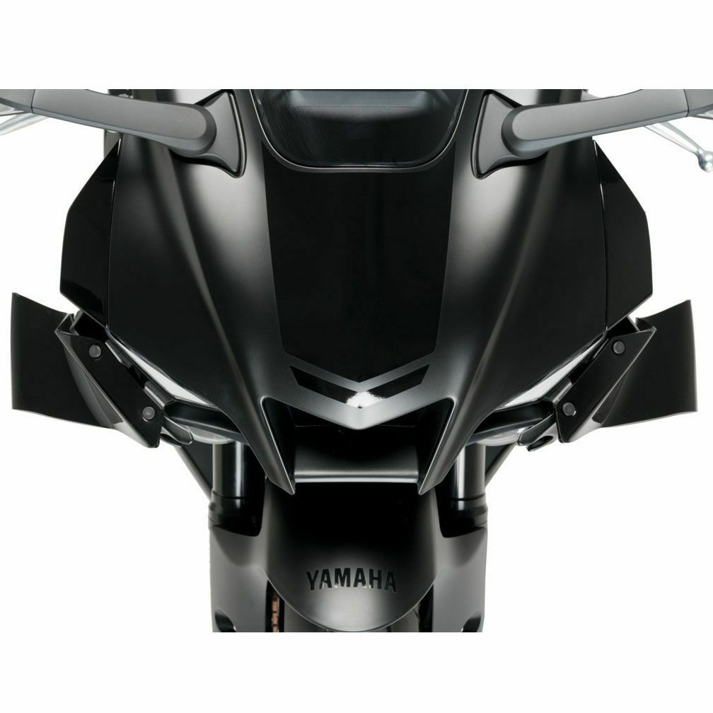 Puig フロントスポイラー GP ブラック YAMAHA YZF-R1/R1M 20523N