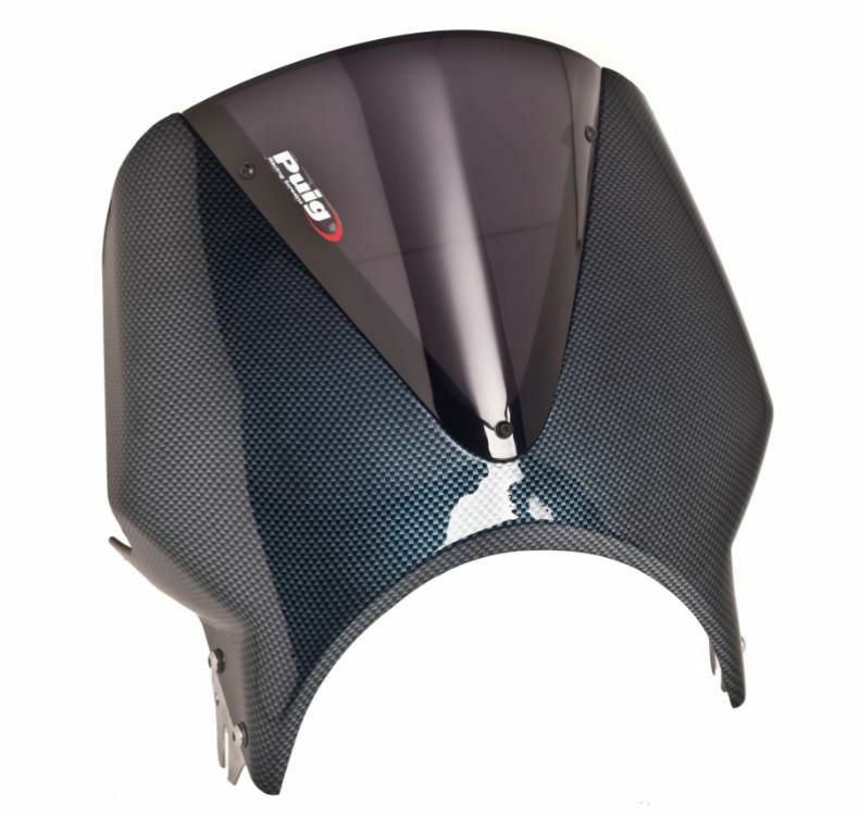 プーチ(Puig) スクリーン ウインドシールド レトロヴィジョン ブラック