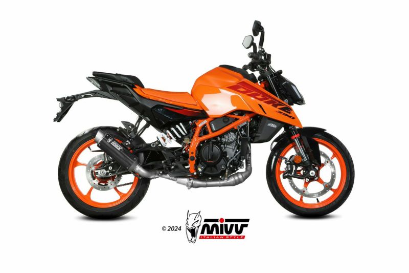 ktm デューク　マフラー　mivv 2022 KTM 390 Duke Mivv Slip-On Mk3 Steel Racing Exhaust