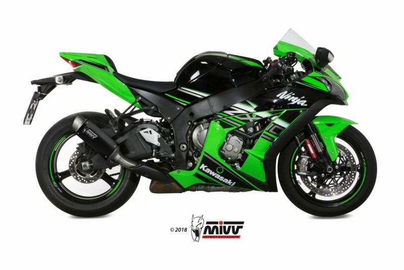 MIVV スリップオンマフラー GP PRO ブラックステンレス KAWASAKI ZX