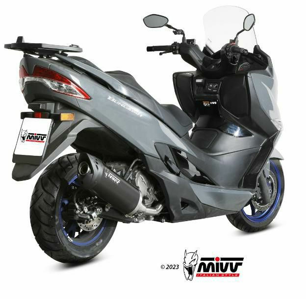 MIVV スリップオンマフラー MOVER ブラックステンレス SUZUKI