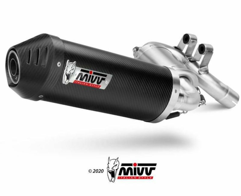 MIVV スリップオンマフラー カーボンファイバー製 MIVV スリップオンマフラー カーボンファイバー製 Mivv Exhaust