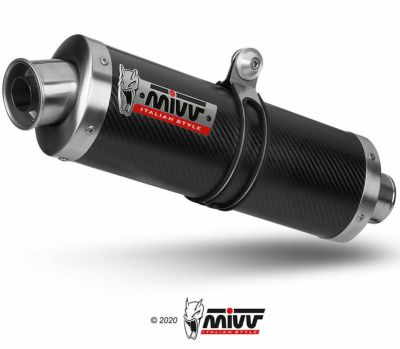 MIVV スリップオンマフラー OVALカーボン HONDA XRV750 Africa Twin