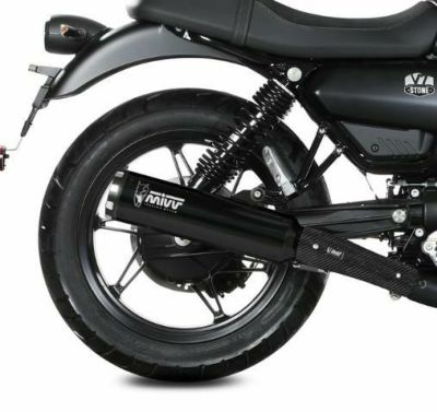 MIVV スリップオンマフラー(左右セット) HR-1 ブラックステンレス モトグッチ V7 ストーン (2021-2024)