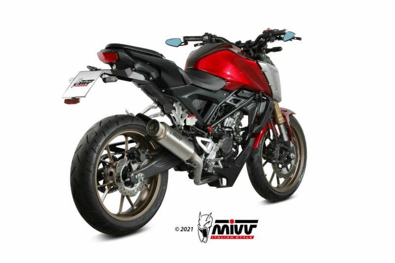 mivv　CB125R用　マフラー Mivv CB125R 18-20 フルエキ MK3 ブラックステンレス H.076.SM3B