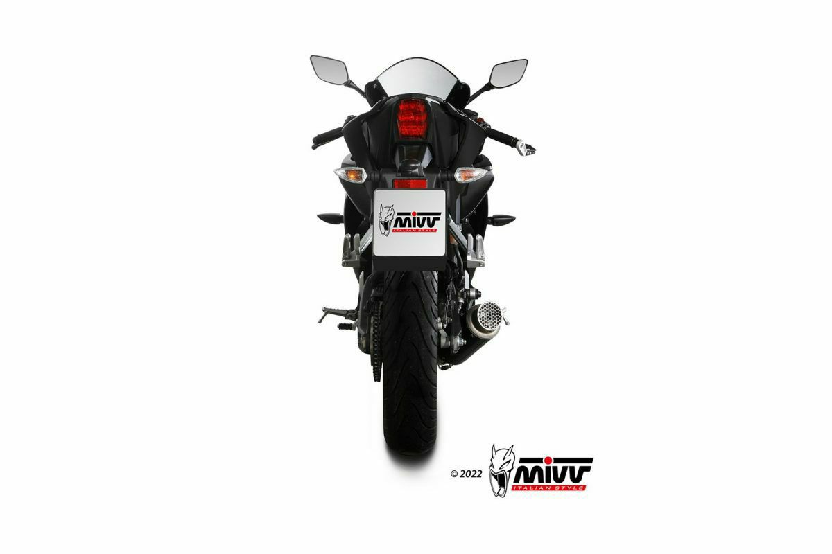 MIVV フルシステムマフラー GP PRO ブラックステンレス YAMAHA MT-125