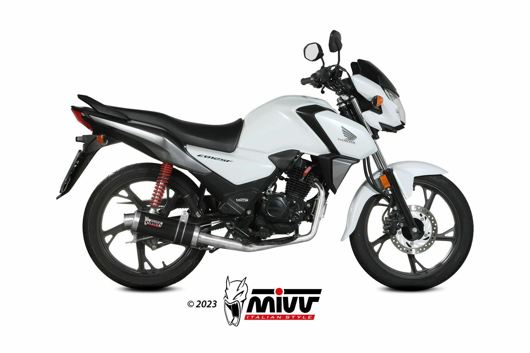 MIVV フルシステムマフラー GP ブラックステンレス HONDA CB125F (2023