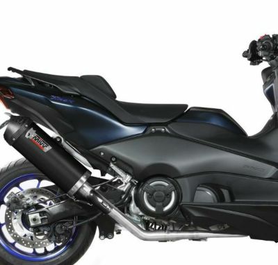 MIVV マフラー T-Max 2024 MIVV フルシステムマフラー OVAL ブラックステンレス/カーボン