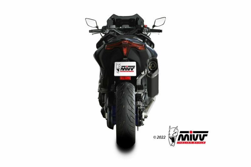 MIVV フルシステムマフラー SR-1 ブラックステンレス YAMAHA T