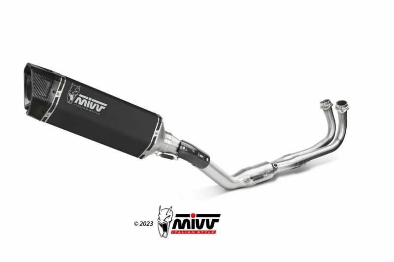 MIVV フルシステムマフラー SR-1 ブラックステンレス YAMAHA T