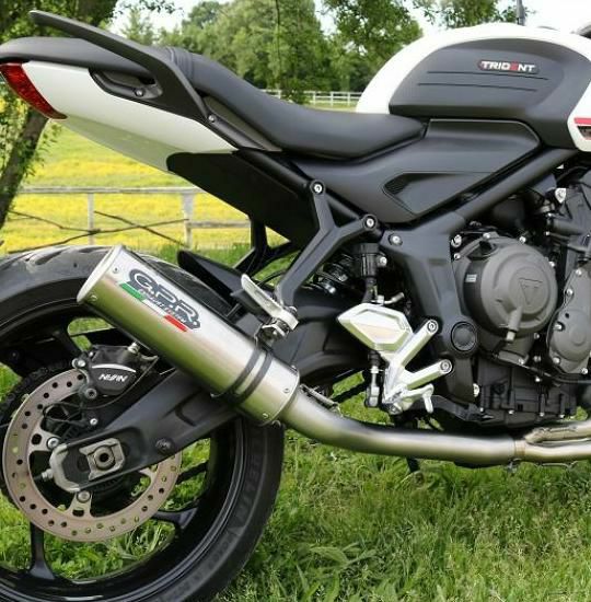 G.P.Rフルシステムマフラー M3トライデント660マフラー2021-2024 Exhaust compatible with Triumph Trident 660 2021-2024, M3