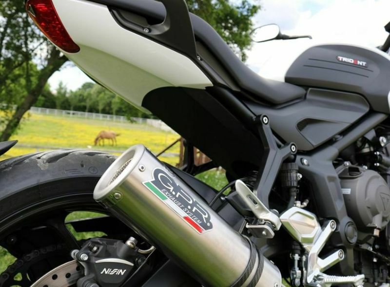 G.P.Rフルシステムマフラー M3トライデント660マフラー2021-2024 Exhaust compatible with Triumph Trident 660 2021-2024, M3